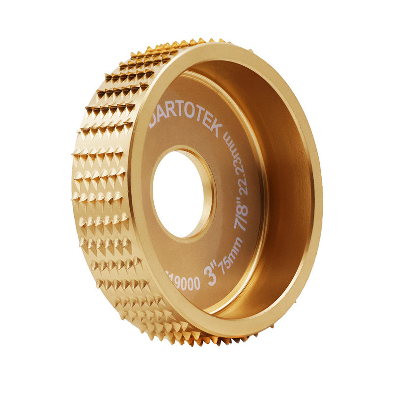 DARTOTEK 1pc 75/100/125mm  Wood Grinding Wheel Cup Wheel Milling Disc Plate Carving Profile Plain Bevel Camber Bowl Abrasive Tool Trimming