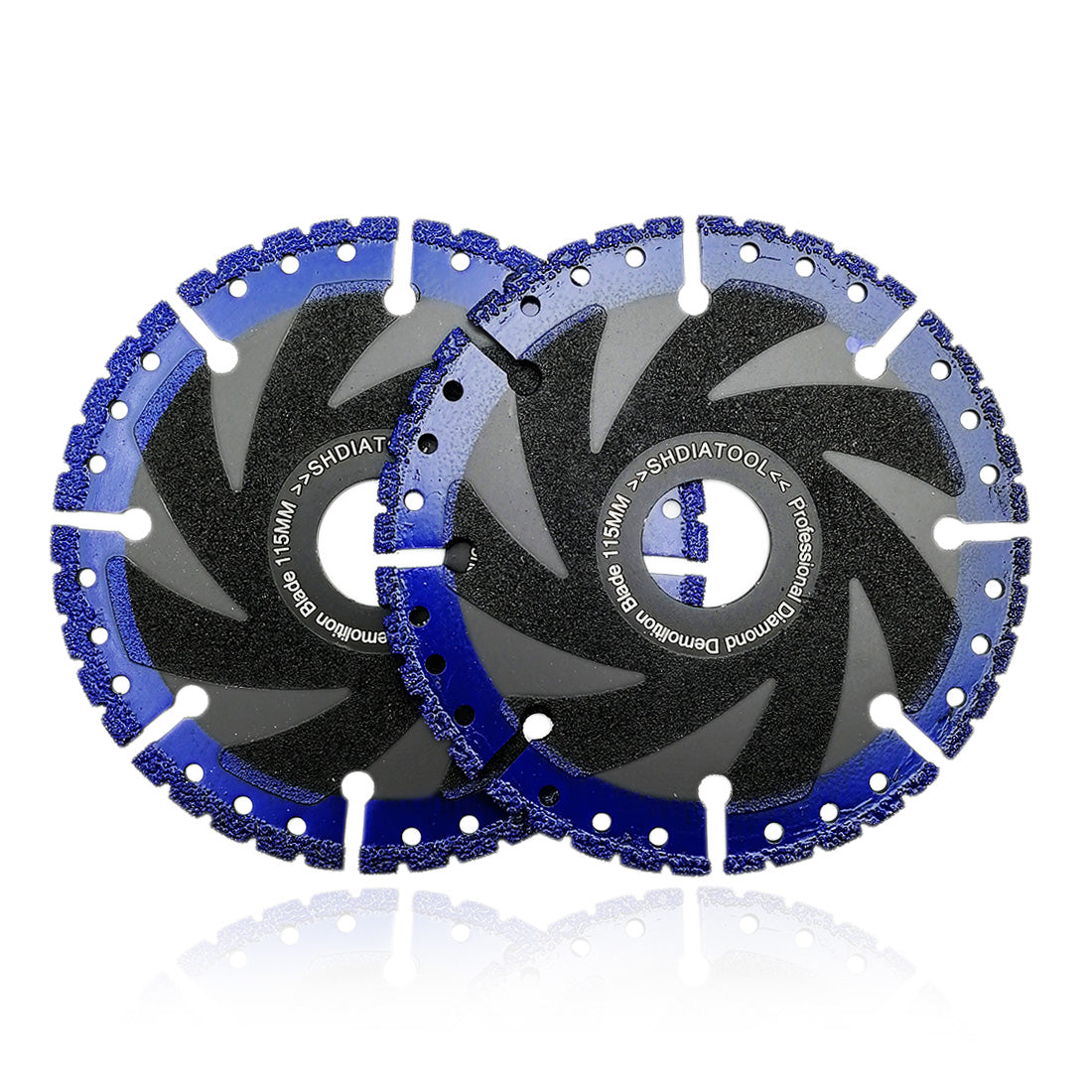 2pcs 4.5"Metal Cutting Diamond Blade All Purpose Cut Off Wheel Rebar Sheet Metal Iron