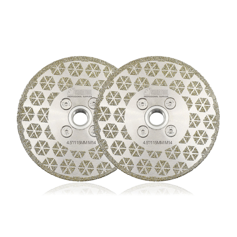 Electroplated Saw Blade Granite Marble Single Side Coated with M14 or 5/8-11 Flange