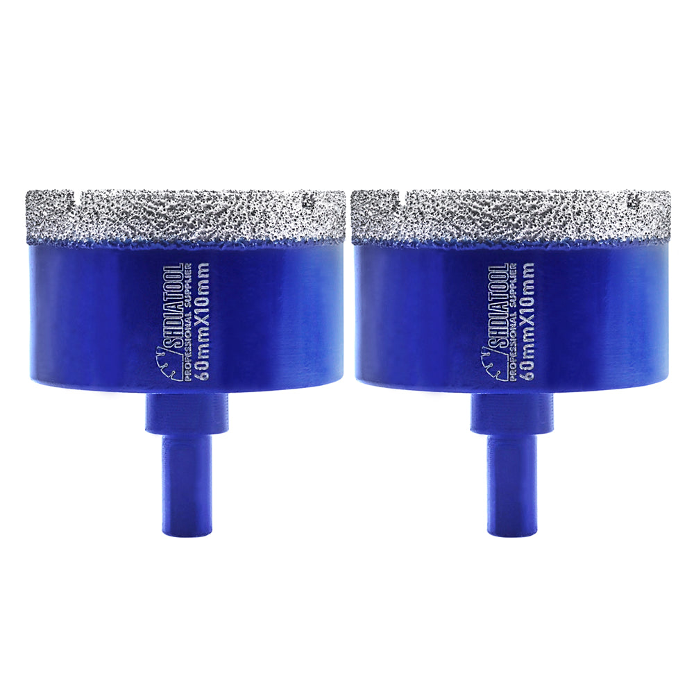 SHDIATOOL Diamond Drill Core Bits with Triangle Shank for Porcelain Tile Ceramic Granite Marble Masonry Stone Diamond Hole Saw Dia 20-68mm - SHDIATOOL