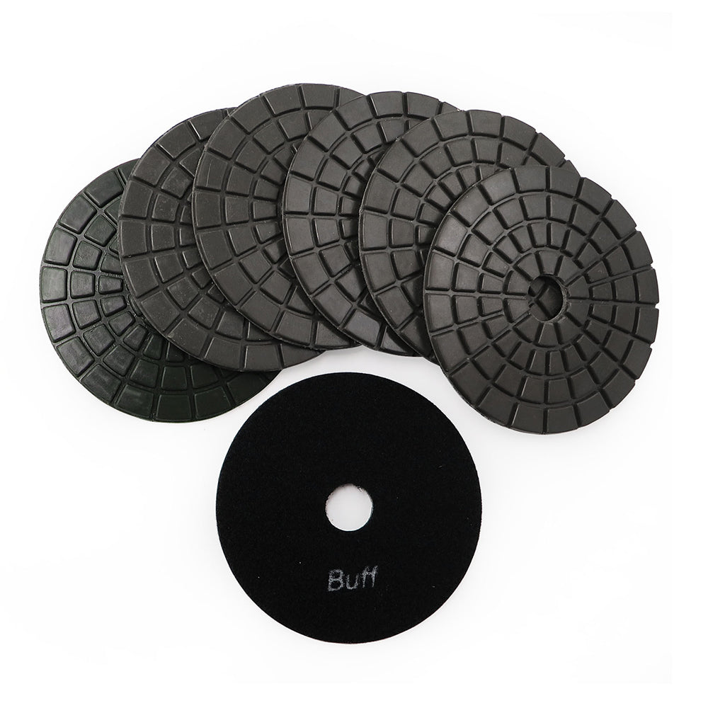 4 inch Professional Wet Polishing Pads for Marble Granite 8pcs/set - SHDIATOOL