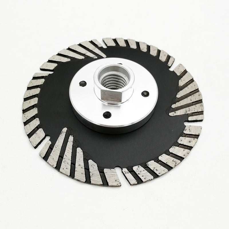 Turbo Saw Blade With Slant Protection Teeth 5pcs 4/4.5/5" Concrete Granite 5/8-11 or M14 Flange