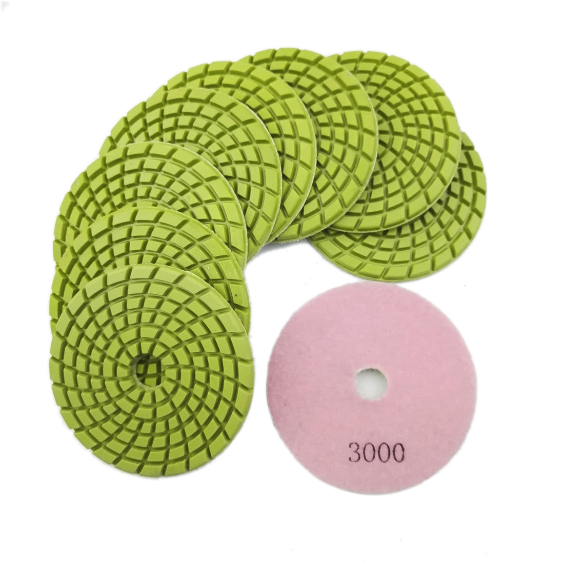 SHDIATOOL 4" Concrete Wet Diamond Polishing Pads Polishing  Concrete 9/12pcs - SHDIATOOL