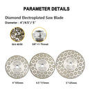 Electroplated Saw Blade Granite Marble Single Side Coated with M14 or 5/8-11 Flange