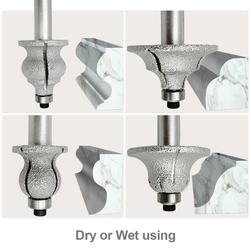 Shdiatool Diamond Router Bits 1/2