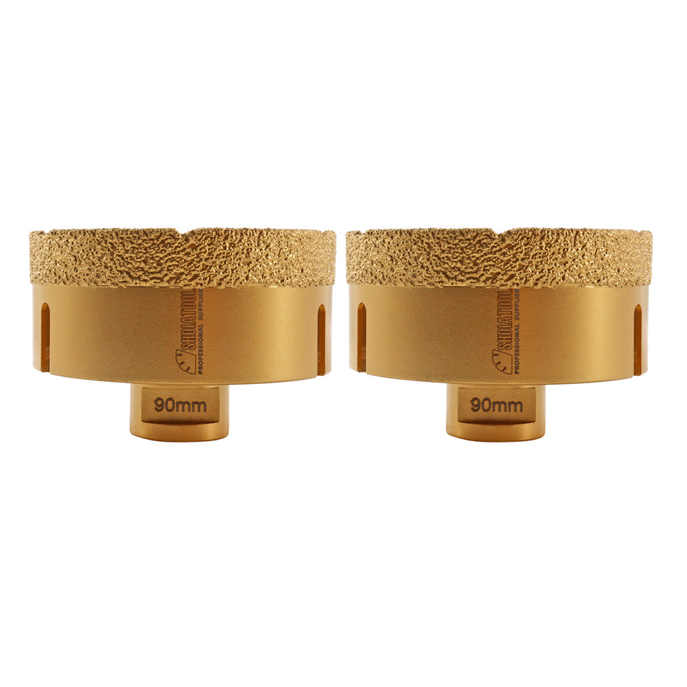 SHDIATOOL 20-160mm Dry Diamond Drilling Core Bits for Ceramic Marble M14 Thread - SHDIATOOL