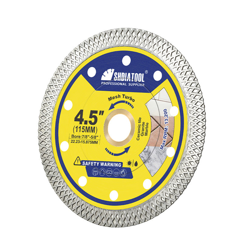 SHDIATOOL 115mm X Mesh Cutting Disc 1/2/3Pcs Diamond Saw Blade For Marble Ceramic Tile Granite 4.5Inch Circular Disc Plate