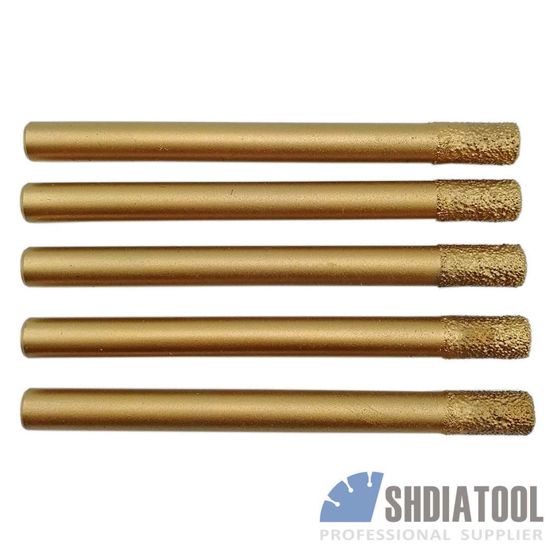 5pc CNC Diamond Flat-end Straight Knife Engraving Bits for Marble SHDIATOOL - SHDIATOOL