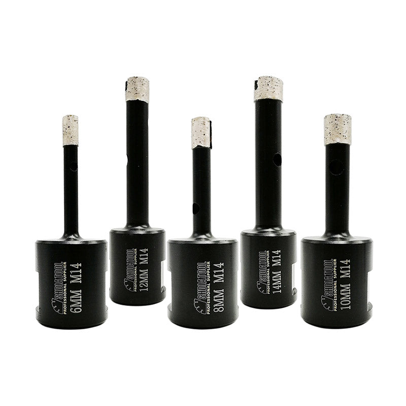 Wet Diamond Drilling Core Bits for Hard Granite Marble Concrete from 6mm to 14mm - SHDIATOOL