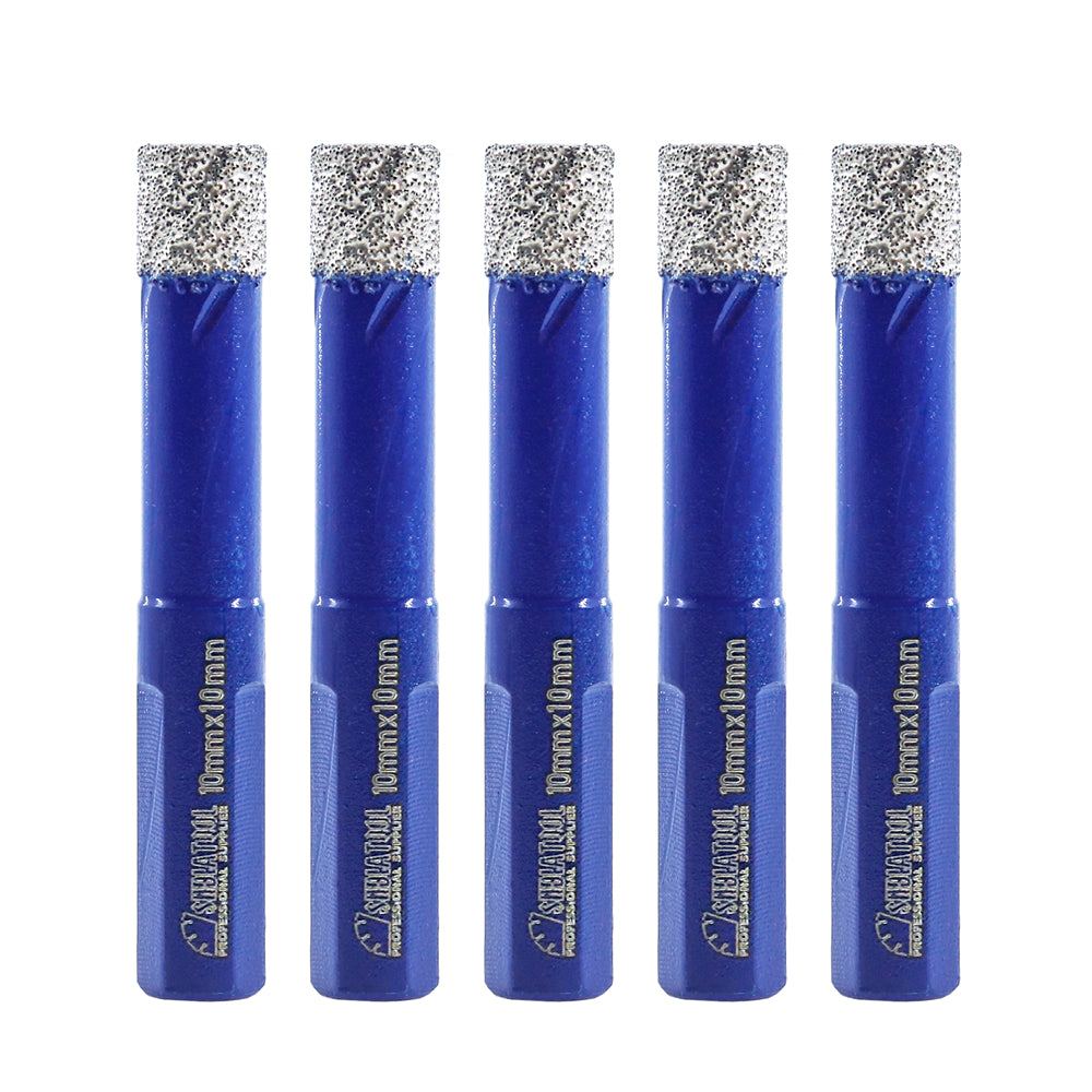 SHDIATOOL Diamond Drill Core Bits with Triangle Shank for Porcelain Tile Ceramic Granite Marble Masonry Stone Diamond Hole Saw Dia 20-68mm - SHDIATOOL