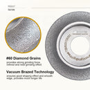 SHDIATOOL Diamond Grinding Wheel Vacuum Brazed France Edge Type 1pc or 2pcs Dia 85mm Marble Ceramic Stone Ceramics Bore 22.23 - SHDIATOOL