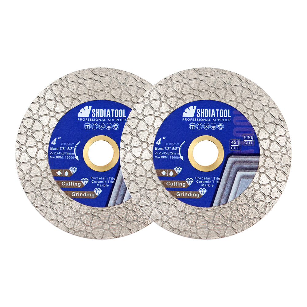 Saw Blade 4" Triangle Cutting Grinding for Marble Granite Stone Bore or Flange