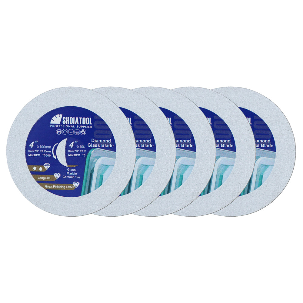 DE Warehouse SHDIATOOL Diamond Cutting Grinding Glass Disc 1pc 125mm Saw Blade for Glass Ceramic