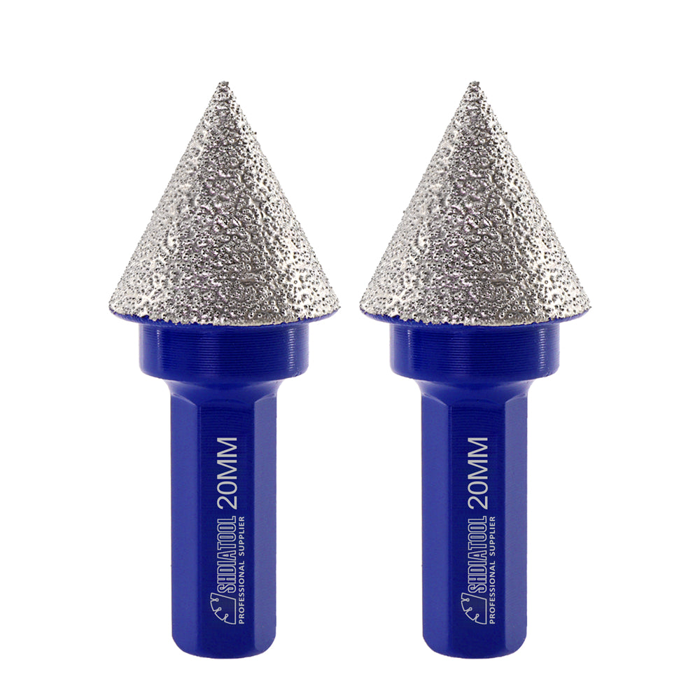 SHDIATOOL Diamond Beveling Chamfer Bits for Enlarge Shape Bevel Existing Holes in Tile Porcelain Ceramic Marble Granite - SHDIATOOL