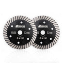 SHDIATOOL 2/10pcs 3inch Diamond Turbo Saw Blade Cutting Disc for Ceramics Tiles