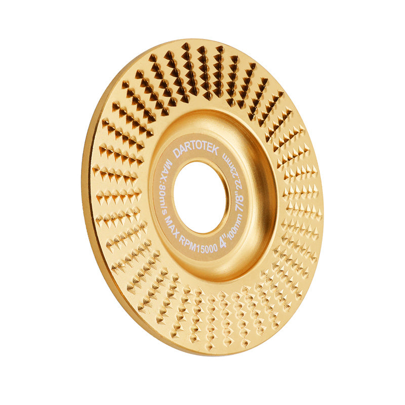 DARTOTEK 1pc 75/100/125mm  Wood Grinding Wheel Cup Wheel Milling Disc Plate Carving Profile Plain Bevel Camber Bowl Abrasive Tool Trimming