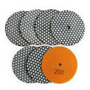 SHDIATOOL 4" Super Diamond Wet/Dry Polishing Pads for Granite Marble - SHDIATOOL