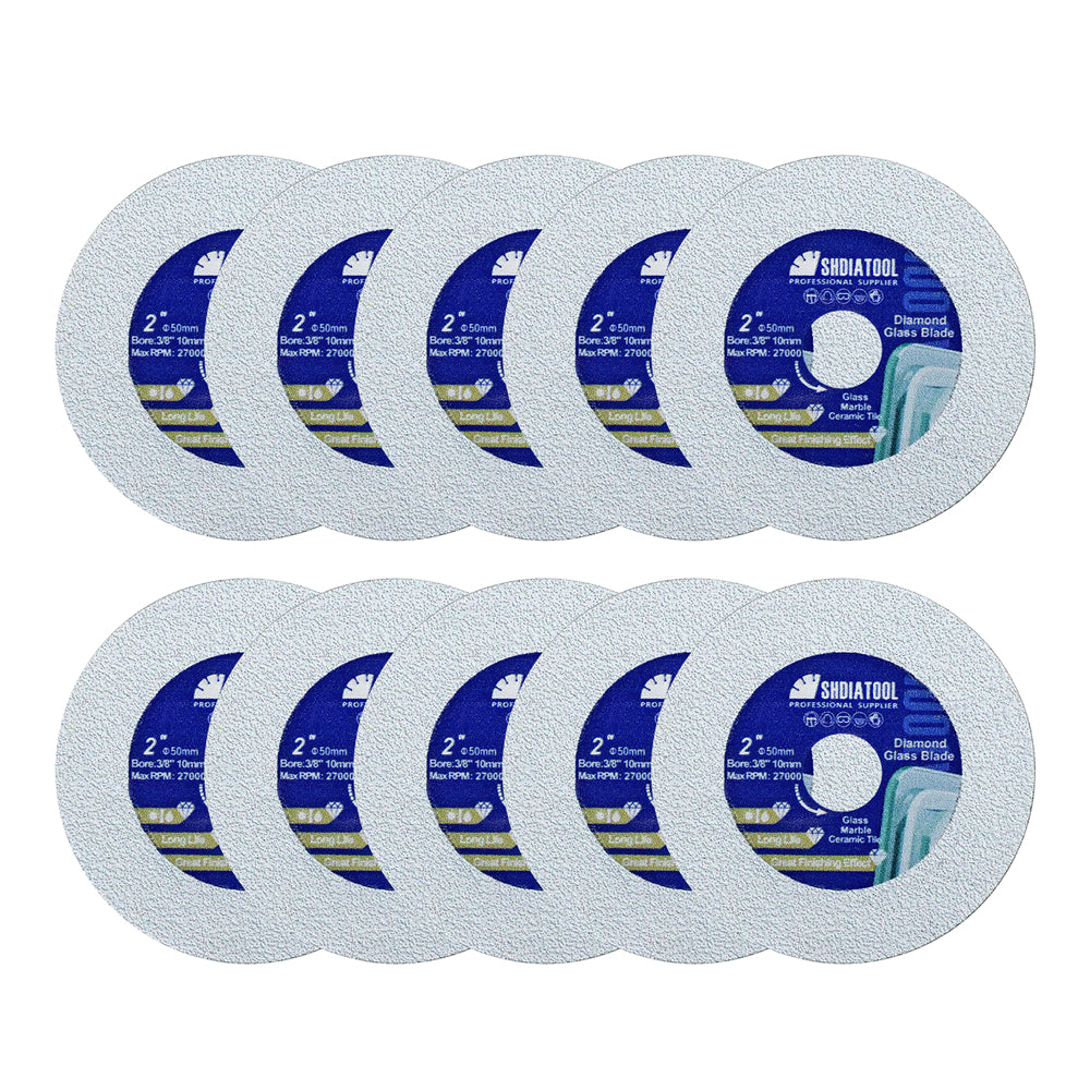 DE Warehouse SHDIATOOL Diamond Cutting Grinding Glass Disc 1pc 125mm Saw Blade for Glass Ceramic