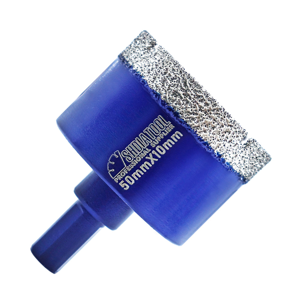 SHDIATOOL Diamond Drill Core Bits with Triangle Shank for Porcelain Tile Ceramic Granite Marble Masonry Stone Diamond Hole Saw Dia 20-68mm - SHDIATOOL
