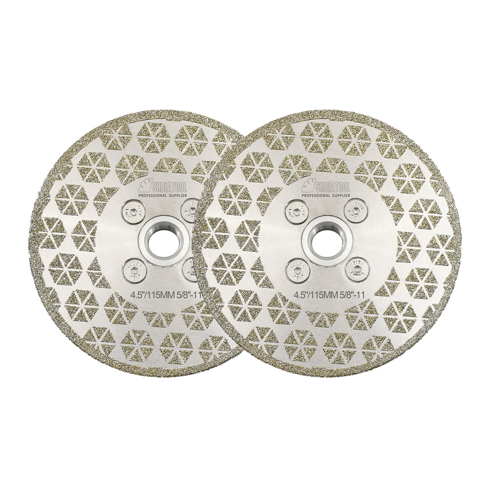 Electroplated Saw Blade Granite Marble Single Side Coated with M14 or 5/8-11 Flange