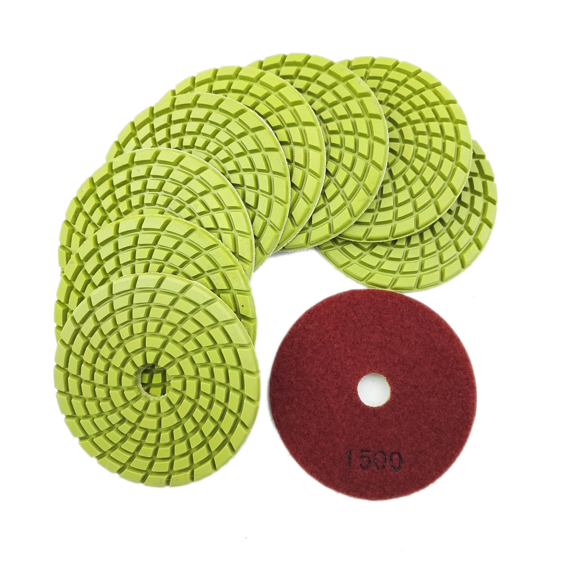 SHDIATOOL 4" Concrete Wet Diamond Polishing Pads Polishing  Concrete 9/12pcs - SHDIATOOL
