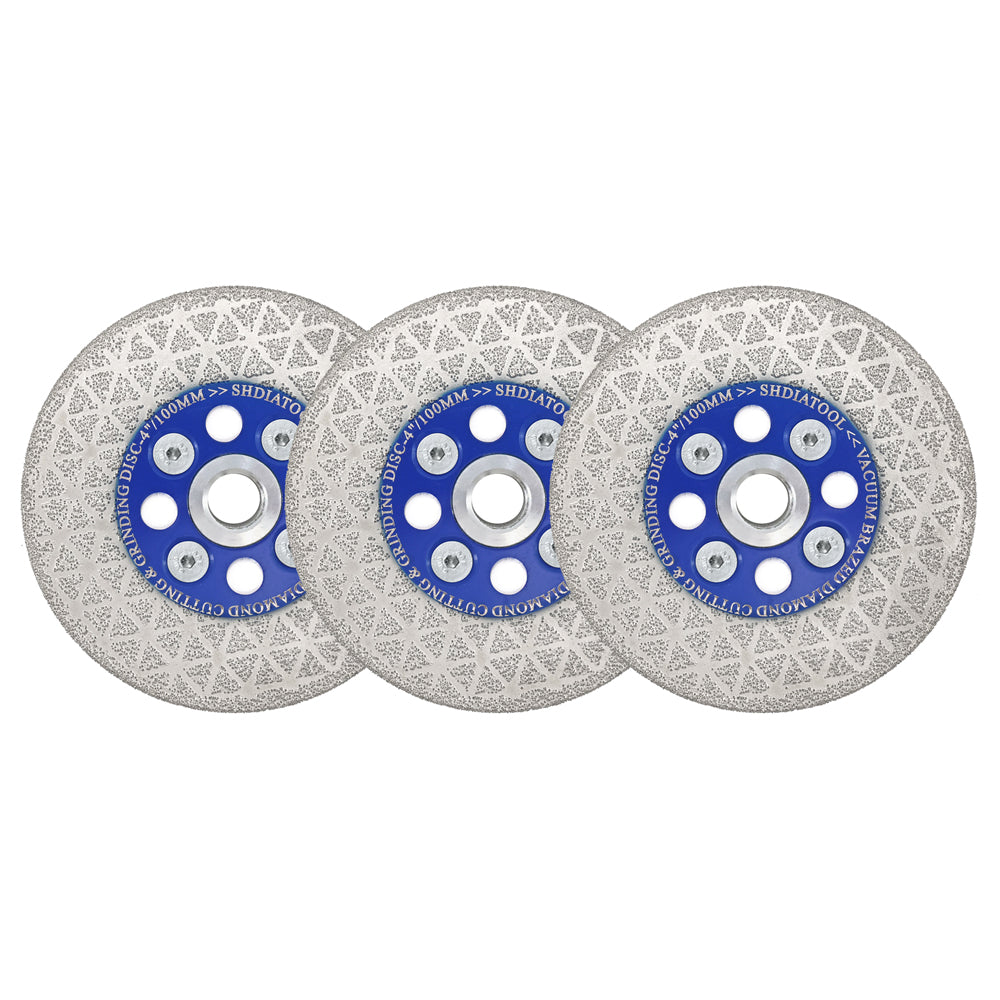 Diamond Cutting Grinding Disc Triangle Granite Concrete Saw Blade M14 or 5/8-11 Flange