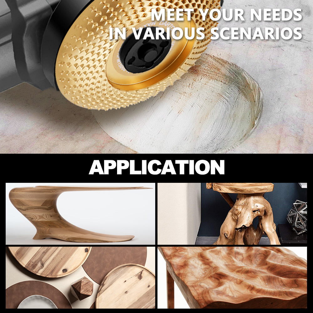 DARTOTEK 1pc 75/100/125mm  Wood Grinding Wheel Cup Wheel Milling Disc Plate Carving Profile Plain Bevel Camber Bowl Abrasive Tool Trimming