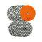 4 inch Dry Diamond Polishing Pad for Granite Marble  7pcs/set Mixed Grits Plus a 5/8-11 Backer - SHDIATOOL