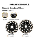 SHDIATOOL Diamond Grinding Cup Wheel 4.5/5" Concrete Masonry Marble Granite