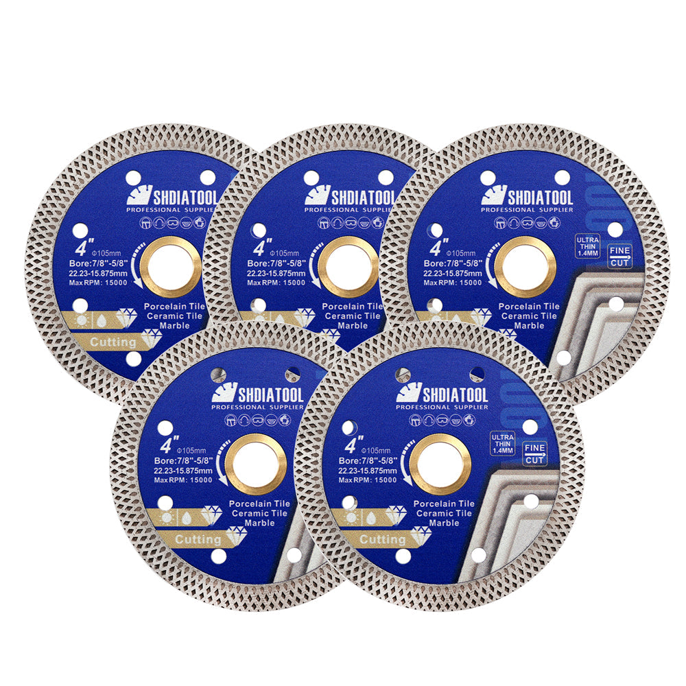 SHDIATOOL Mesh Turbo Saw Blade 1pc 4.5/5inchs Procelain Ceramic Granite US Warehouse