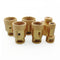 SHDIATOOL 6pcs Dry Golden Diamond Drill Bits for Porcelain Granite M14 Thread - SHDIATOOL