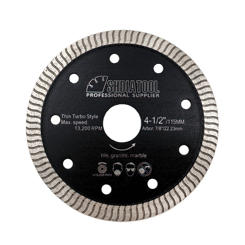 SHDIATOOL Superthin Diamond Saw Blades 4.5" 5"Ceramic Marble Granite