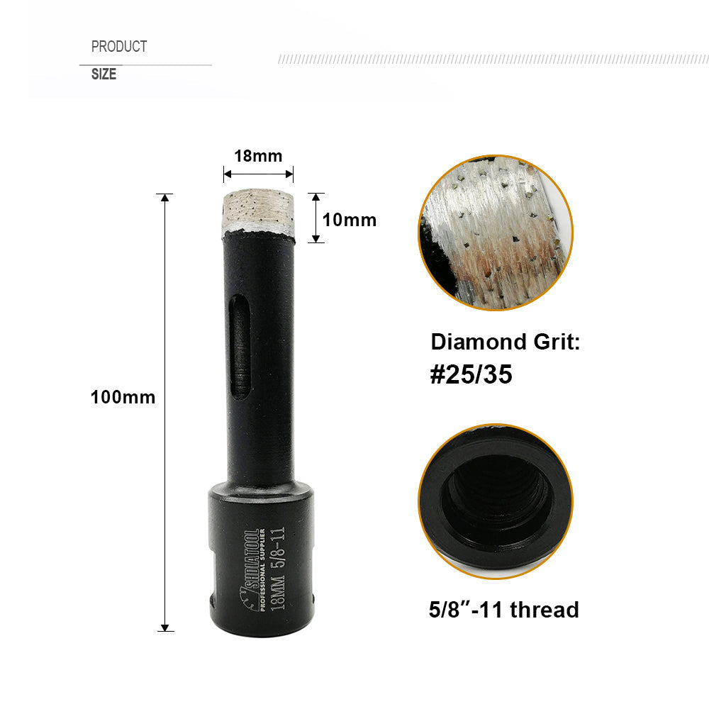 Diamond Drill Core Bit Laser Welded 18-102mm for Hard Stone Concrete Granite - SHDIATOOL