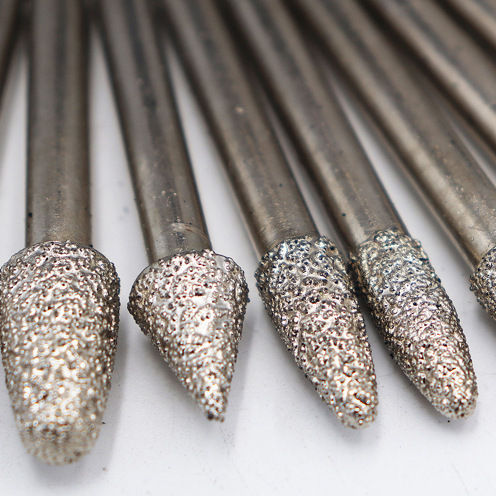 Diamond Grinding Bits for Engraving Stone Wooden Box Packed  20pcs Grit 46 - SHDIATOOL