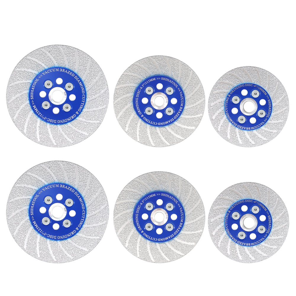 Saw Blades Double sided 4/4.5/5" Granite Marble Concrete M14 or 5/8-11 Flange