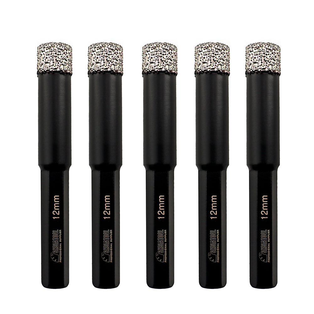 Diamond Drilling Bits 5pcs Ceramic Granite Marble Core Bit Hole Saw Hexagon Shank
