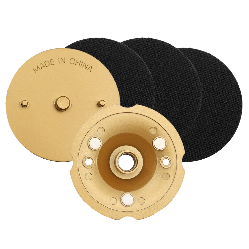 4 inch Aluminum Base Back Pad for Diamond Polishing Pads 5/8-11