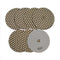 SHDIATOOL 5 Inch Dry Diamond polishing Pads Grit 50 for Granite Marble Quartz(7-Pack) - SHDIATOOL