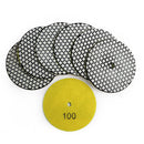 SHDIATOOL 4" Super Diamond Wet/Dry Polishing Pads for Granite Marble - SHDIATOOL