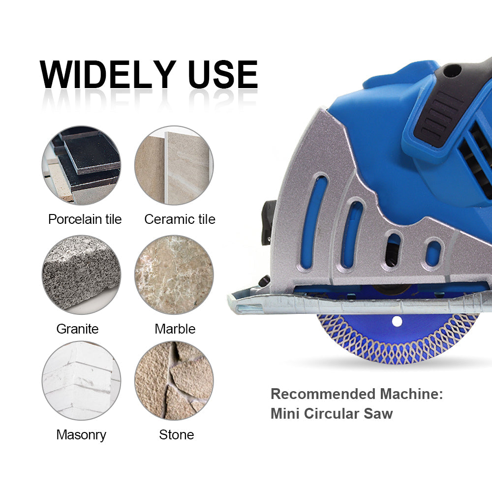 SHDIATOOL X Mesh Turbo Diamond Saw Blade 85MM for Tile Ceramic Porcelain Marble - SHDIATOOL