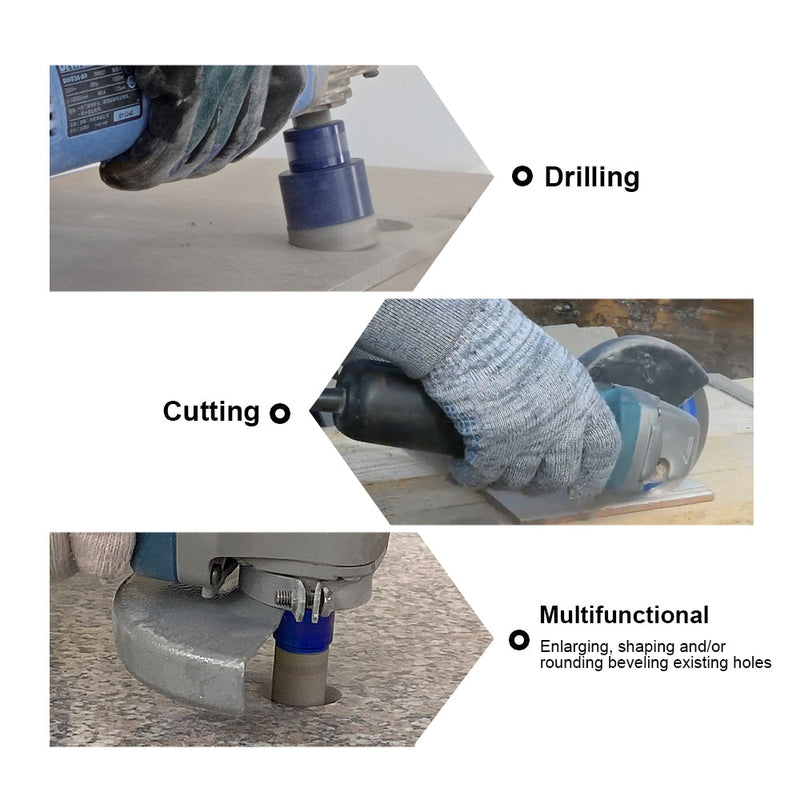 Diamond Drill Core Bits Set M14 Thread for Granite Ceramic Porcelain Tile 6pcs/Box - SHDIATOOL