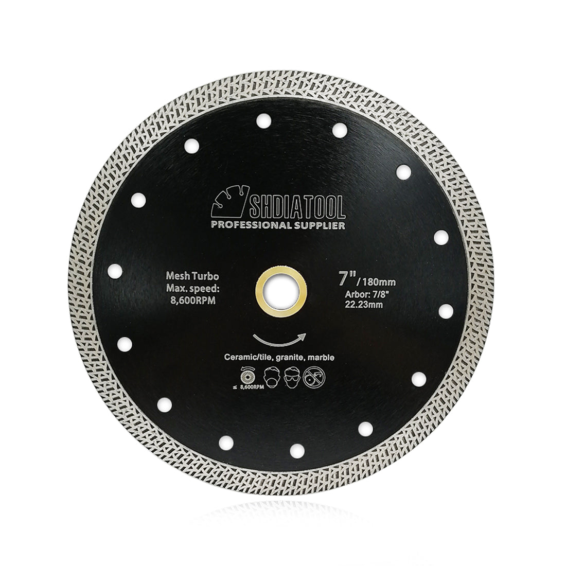 SHDIATOOL 4.5"/7 " Diamond Saw Blade Cutting Porcelain Tile Ceramic Marble 1/5pcs - SHDIATOOL