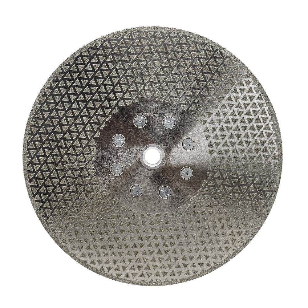 Electroplated Cutting and Grinding Disc Single/Double side Coated M14 or 5/8-11 Flange - SHDIATOOL