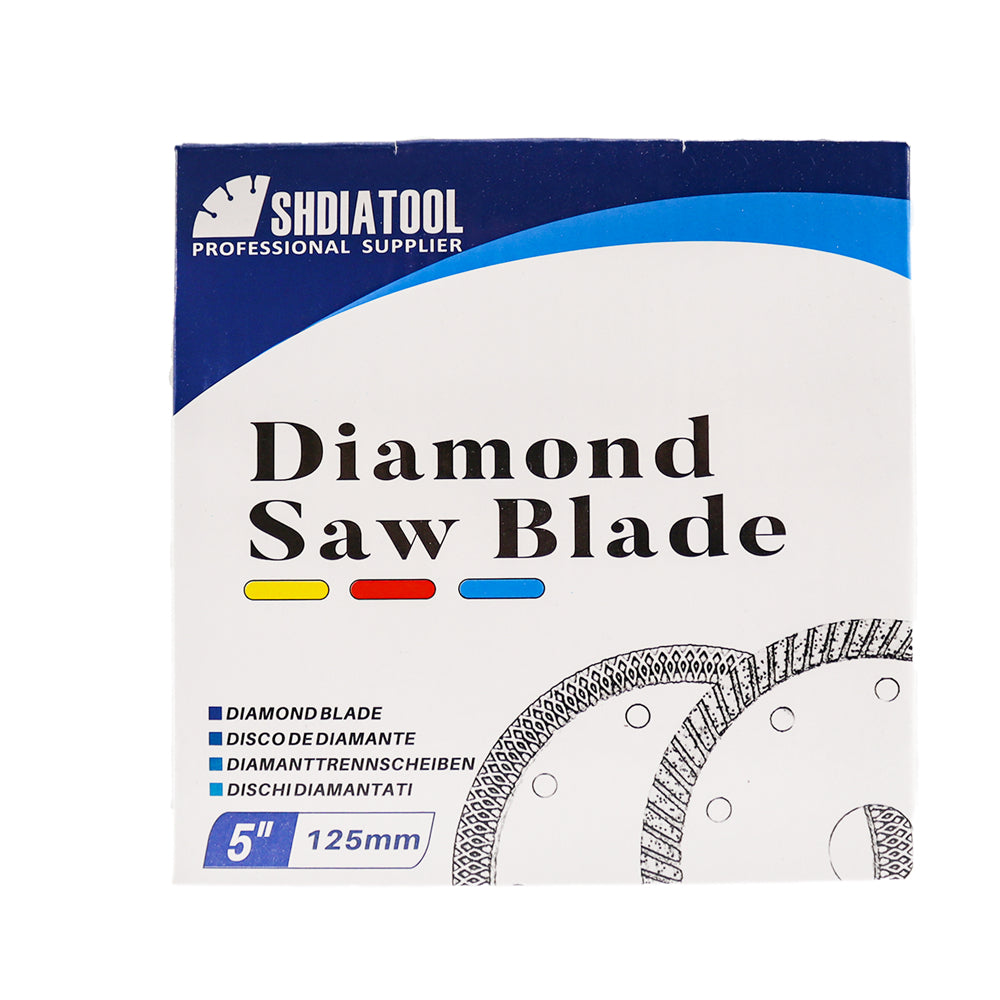 DE Warehouse SHDIATOOL 2pcs 125mm Saw Blade 5Inchs Cutting Grinding Ceramic Granite Marble