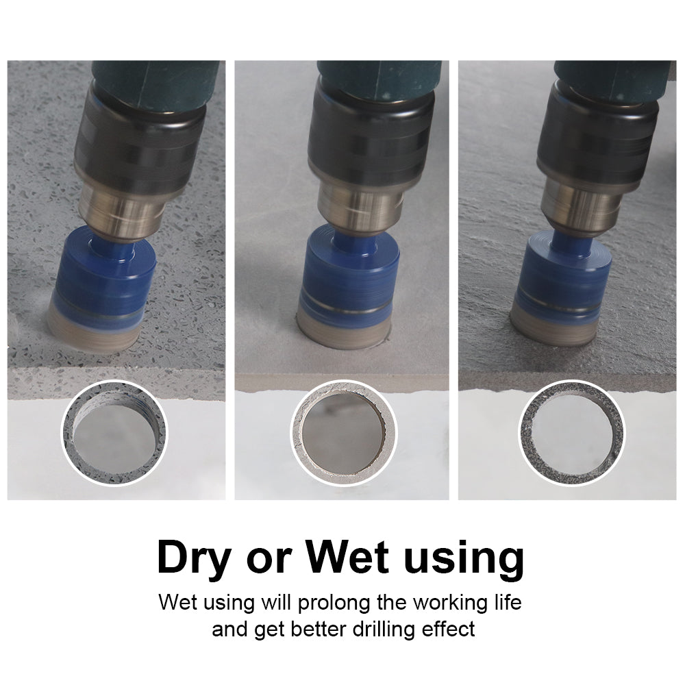Diamond Drill Core Bit for Porcelain Ceramic Granite Marble with Triangle Shank