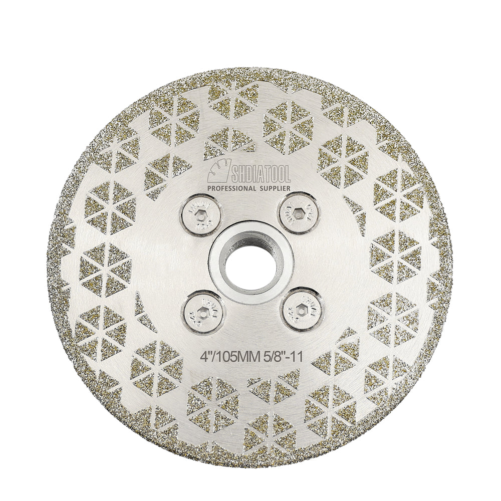 Electroplated Saw Blade Granite Marble Single Side Coated with M14 or 5/8-11 Flange