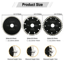 SHDIATOOL 3 Pieces 4-1/2 Inch Diamond Saw Blades Cutting Discs Set for 7/8" or 5/8" Arbor - SHDIATOOL