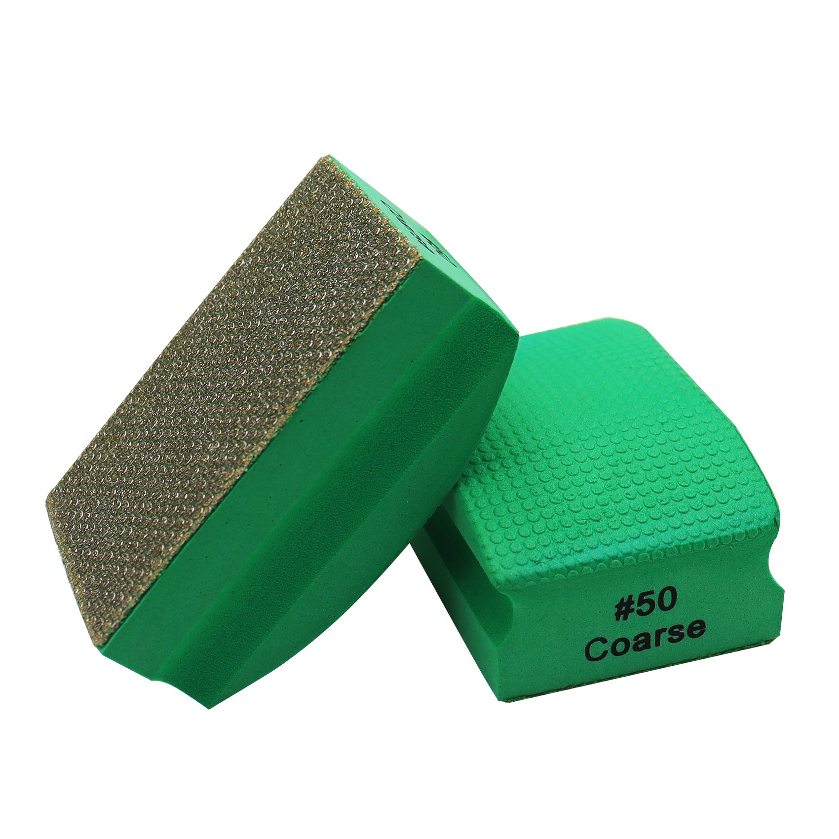 SHDIATOOL Diamond Hand Polishing Pad Dotted electroplated 90X55MM Hard Foam-Backed Hand pad Grit - SHDIATOOL