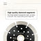 SHDIATOOL Concrete Diamond Segmented Saw Blade with Multi Holes Cutting  Granite Marble - SHDIATOOL