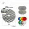 4 Inch Dry Diamond Polishing Pad for Granite Marble 7pcs/set Mixed Grits Plus a Base Backer - SHDIATOOL
